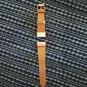 Genuine leather rose gold Fitbit charge 3 band.